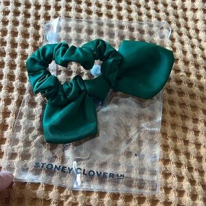Stoney clover emerald hair scrunchie